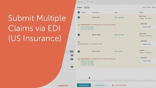 Submit Multiple Claims via EDI US Insurance [upl. by Garwood]