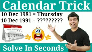 Calendar Reasoning Trick [upl. by Sandberg159]