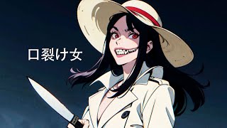 Japanese Urban Legend KuchisakeOnna Horror Story as an Anime  Halloween Special [upl. by Kenway553]