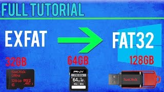 HOW TO Format SD Card To FAT32  Win 108187Vista  TUTORIAL [upl. by Adnohsak]