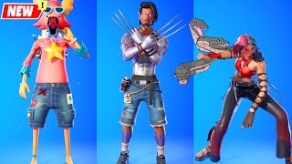 Fortnite New Raz Kor Guff The Boardwalk Warriors Pack doing BuiltIn Emotes [upl. by Ardrey424]