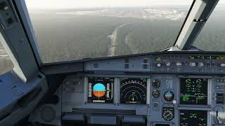 Msfs2020  Fenix A320  Gusty Approach into FRAEDDF [upl. by Ikir]