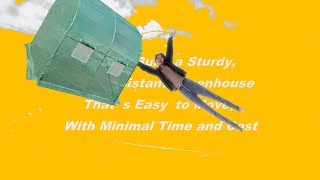 How to Build a SturdyWind Resistant GreenhouseEasy to MoveMinimal Time and Costall by yourself [upl. by Arihs]