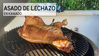 Asado de lechazo en kamado al estilo tradicional de España como en horno de leña o incluso mejor [upl. by Shirley505]