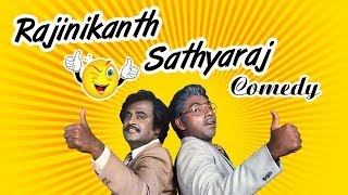 Rajinikanth And Sathyaraj Comedy  Mr Bharath Tamil Full Movie Comedy Scenes  Goundamani  Ambika [upl. by Ardnekan242]