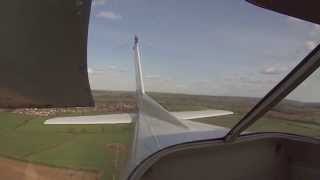 Wolverhampton Halfpenny Green to East Midlands Airport Cessna 152 tail view [upl. by Avner]