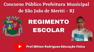 Regimento Escolar de São João de MeritiRJ  Magistério [upl. by Kordula]