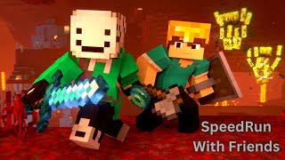 Minecraft SpeedRun With Friends [upl. by Mays205]