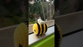 Crochet bee pattern by crochetgrove2134 crochet crochetbee crochetcrafts craft [upl. by Yatnuahs]