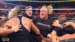 Brock Lesnar vs Bobby Lashley Brawl  WWE Raw 10312022 [upl. by Enaed621]