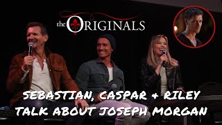 Riley Voelkel Sebastian Roché amp Caspar Zafer talk about Joseph Morgan and The Originals [upl. by Aufmann]