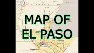 MAP OF EL PASO  TEXAS [upl. by Rehteh]