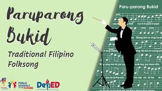 K12 Song  PARUPARONG BUKID  Instrumental and Music Notation [upl. by Ydok926]