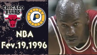 1996 Regular Season BULLS vs PACERS  NBa Full Game [upl. by Ballman]