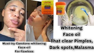 Use Carotone without side effects  How to Mix Carotone to whitening face oil for whiten dark spots [upl. by Lamaj503]