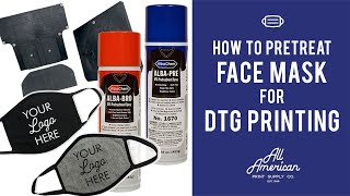 Different Ways to Pretreat Face Mask for DTG Printing AA [upl. by Olva960]