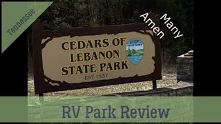 RV Park Review Cedar of Lebanon State Park near Nashville [upl. by Attikram]