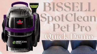 Bissell SpotClean Pet Pro Portable Carpet Cleaner [upl. by Gen310]