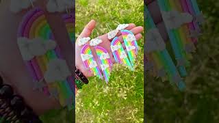 DIY Polymer Clay Earrings  Beginners Guide  Clay Earrings Tutorial clayearrings polymerclay [upl. by Sherurd]