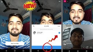 Go LIVE on Instagram with a Friend or Viewer l Instagram Latest October Update 2017 HINDI [upl. by Ainimre]