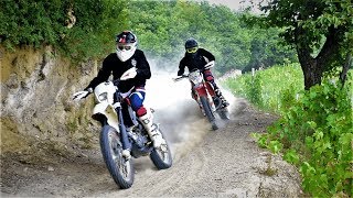 KTM vs HUSQVARNA Ktm exc 300 vs Husqvarna wr 125 [upl. by Toth308]