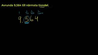 Avrunda decimaltal till närmsta tiondel [upl. by Cornela]