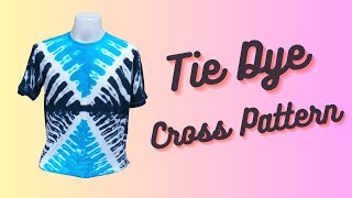 How to Tie Dye Cross Pattern Reactive Dyes Blue Indigo [upl. by Ahseiyt763]