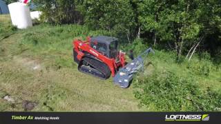 Loftness Timber Ax Mulching Head [upl. by Miharba]