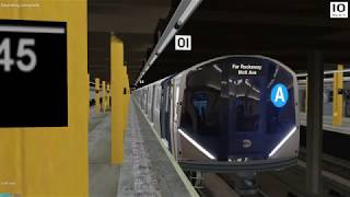 OpenBve NYCT A R211 Chasing the A Train to 125th St [upl. by Bosch388]