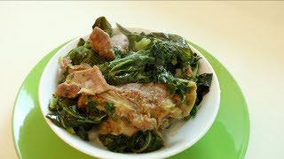 ማማዬ EthiopianHabesha Food quotHow to Make Gomen Besigaquot የጎመን በስጋ አሰራር [upl. by Louie]