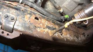 Most satisfying video Silverado Frame rust removal RUST PROOF STUDY [upl. by Omrellig]