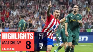 Resumen de Atlético de Madrid vs Cádiz CF 32 [upl. by Hairahcaz]