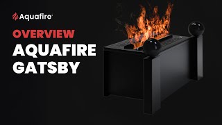 Gatsby Overview  Retrofit your nonworking fireplace with faux fire from Aquafire [upl. by Anselme]