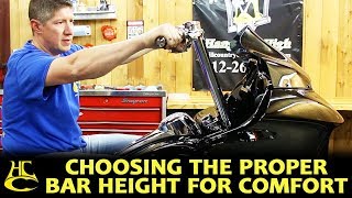 How to Choose the Proper Bar Height for Max Comfort  Harley Davidson [upl. by Mercier]