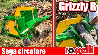 Sega circolare per legna da ardere Grizzly R versione a cavalletto  Rosselli Snc [upl. by Ecart]