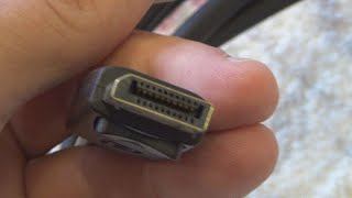 DeTech DisplayPort to DisplayPort Cable 18 m Unboxing and Test [upl. by Lynd]