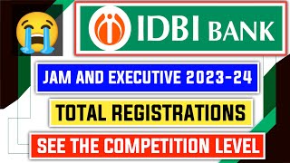 Total Registrations IDBI Bank JAM And Executive 202324 Notification [upl. by Yrovi]