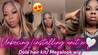 Unboxing Dola Hair Kit  Installing Megalook 134 Transparent Lace 200 Density [upl. by Vasily]