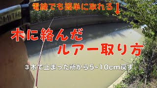 ルアー回収 根がかり外し方 コツは慌てない【310】虫くん釣りch [upl. by Traver]