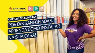 PORTAS SANFONADAS APRENDA COMO INSTALAR NA SUA CASA  chatubadescomplica [upl. by Ellinad]