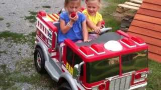 Power Wheels Firetruck Mayhem 12 Volt Power Wheels Battery  Custom Power Wheels [upl. by Ocirema]