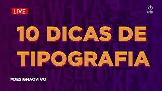 10 dicas de tipografia  Check list de tipografia o seu projeto 🔴 [upl. by Marguerita]