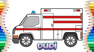 Çocuklar İçin Ambulans Çizimi 🚒 🚓 Taşıtlar Nasıl Çizilir [upl. by Bred344]