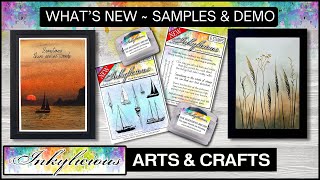 Inkylicious New Stamps New Products Samples and a Quick Demo [upl. by Enaj506]