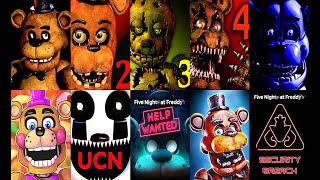 ALL FNAF GAMES SPEEDRUN PRACTICE  Vtuber Plays FNAF Games [upl. by Mehalek720]