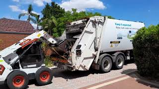 Wanneroo bulk waste with 96379 bobcat and 97044 truck [upl. by Yanad]