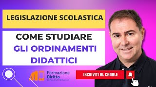 Come studiare gli ordinamenti didattici [upl. by Whyte514]