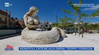 Monopoli critiche alla sirena quottroppoquot formosa  La Vita in diretta  01052023 [upl. by Ynnel]