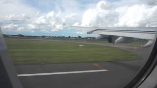 Emirates leaving Lusaka Kenneth Kaunda International Airport [upl. by Alvord178]