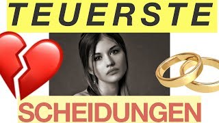 6 TEUERSTE 💍 Scheidungen 👰🏻⚡🤵🏻  BesserWissen [upl. by Dlabihcra]